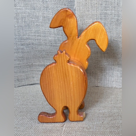 Vintage Handmade Wood Bunny Rabbit Kitsch Rustic Weird Farm Core AS IS READ - Picture 4 of 8